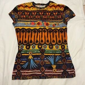 Vintage Todd Oldman Printed Top
